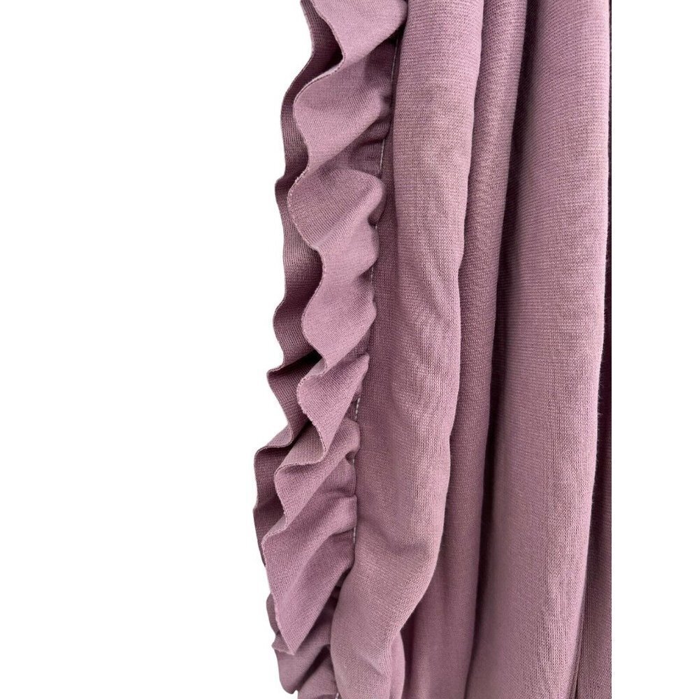 Women’s Ruffle-Sleeve Pullover Top in Mauve - Picture 10 of 16